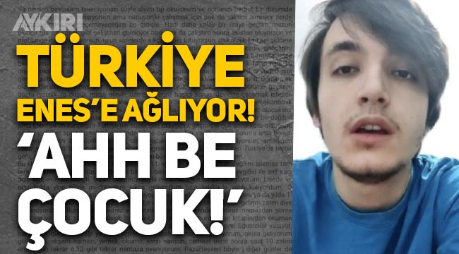 Türkiye, yaşamına son veren 20 yaşındaki Enes Kara'ya ağlıyor: "Ahh be çocuk!"