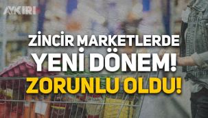 Zincir marketlerde yeni dönem: Poşet dışında kağıt, file ve bez çanta zorunlu oldu!