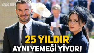 David Beckham: Victoria Beckham, 25 yıldır aynı yemeği yiyor
