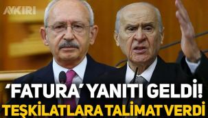 Devlet Bahçeli'den Kemal Kılıçdaroğlu'na elektrik faturası yanıtı! Teşkilatlarına 'kandil' talimatı