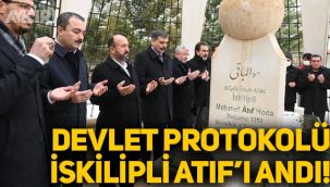 Devlet protokolü, Vatana ihanetten idam edilen İskilipli Atıf'ı mezarı başında andı