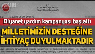 Diyanet cami inşaatları için yardım kampanyası başlattı: 