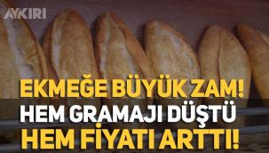 Ekmeğe yine zam geldi! İzmir'de ekmek 3 liradan satılacak