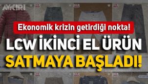 Ekonomik krizde yeni dönem! LC Waikiki, internet sitesinde ikinci el ürün satmaya başladı!