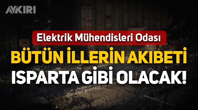 Elektrik Mühendisleri Odası uyardı:
