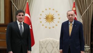 Erdoğan, Barzani'yle Saray'da görüştü