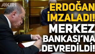 Erdoğan imzaladı: Faiz belirleme yetkisi Merkez Bankası'na devredildi
