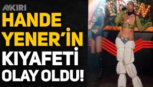Hande Yener'in kıyafeti olay oldu: Koltuk örtüsüne benzetildi
