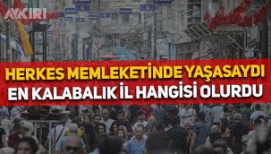 Herkes memleketinde yaşasaydı en kalabalık şehir hangisi olurdu? TÜİK açıkladı