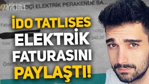 İdo Tatlıses, evine gelen elektrik faturasını paylaştı: Böyle ölmem füze atın