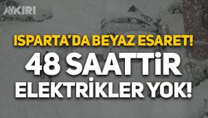 Isparta'da beyaz esaret! Kar yağışı sonrası 36 saattir elektrikler yok