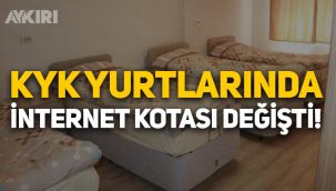 KYK yurdu internet kotası ne kadar oldu? KYK yurtlarında internet kotası artırıldı!
