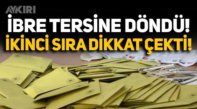 Metropoll son seçim anketini açıkladı: İbre tersine döndü, ikinci sıra dikkat çekti!