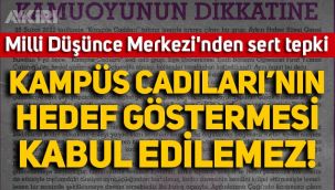 Milli Düşünce Merkezi'nden Batuhan Çolak'a destek: Kampüs Cadıları'nın hedef göstermesi kabul edilemez