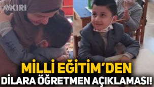 Milli Eğitim'den 'Dilara öğretmen