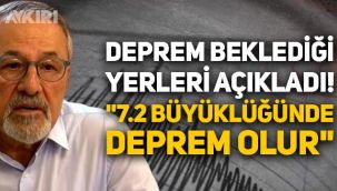 Naci Görür deprem beklediği yerleri açıkladı: 7.2 büyüklüğünde deprem olur