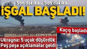Putin emir verdi, Rusya'nın Ukrayna'yı işgali başladı! 6 uçak düşürüldü, halk Kiev'i terk ediyor