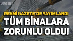 Resmi Gazete'de yayımlandı, tüm binalara zorunlu oldu! Yenilenebilir enerji şartı getirildi