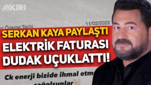 Şarkıcı Serkan Kaya, evine gelen elektrik faturasını paylaştı: Asgari ücretin 2.5 katı