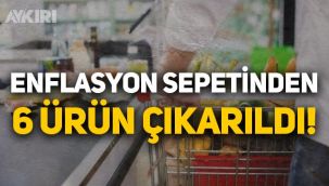 TÜİK enflasyon sepetini güncelledi: 6 ürün çıkarıldı
