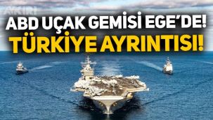 ABD uçak gemisi USS Harry S. Truman, Ege Denizi'ne geldi: Dikkat çeken Türkiye ayrıntısı