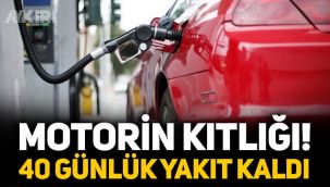 Akaryakıtta büyük şok: Avrupa'nın 40 günlük motorini kaldı!
