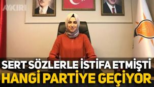 AKP'den sert sözlerle istifa eden Amine Cansu Kaba hangi partiye geçiyor