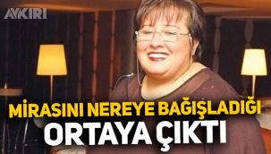 Akrep Nalan'ın mirasını nereye bağışladığı ortaya çıktı