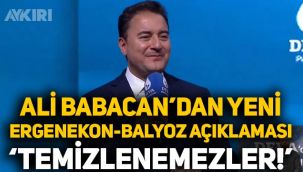 Ali Babacan'dan yeni Ergenekon-Balyoz kumpası açıklaması: