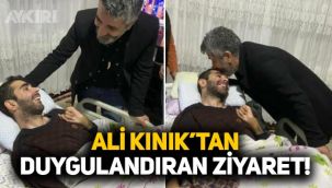 Ali Kınık'tan duygulandıran ziyaret: Evine gitti, şarkı söyledi