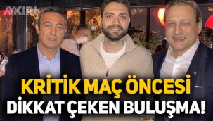 Barcelona maçı öncesi yemek yediler: Ali Koç ve Burak Elmas buluştu