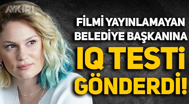Bergen'i canlandıran Farah Zeynep Abdullah, Kozan Belediye Başkanı Kazım Özgan'a 'IQ testi' gönderdi