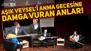 Beşiktaş Belediye Başkanı Rıza Akpolat, Aşık Veysel'i anma gecesinde bağlama çalıp türkü söyledi