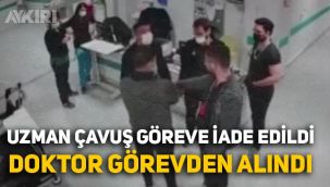 Doktora şiddet uygulayıp alkışlarla ifşa edilen uzman çavuş olayında kamera görüntüleri ortaya çıktı: Doktor açığa alındı
