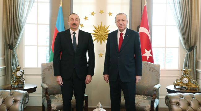 Erdoğan, Azerbaycan lideri Aliyev ile görüştü