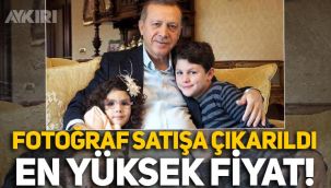 Erdoğan'ın torunlarıyla fotoğrafı satışa çıkarıldı: En yüksek fiyat