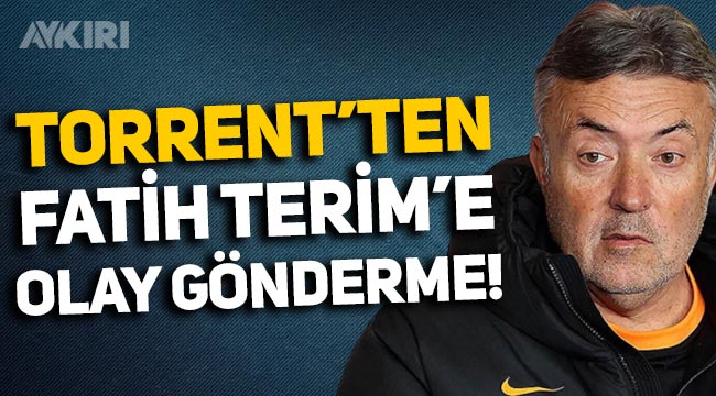 Galatasaray'da Domenec Torrent'ten Fatih Terim'e olay gönderme!