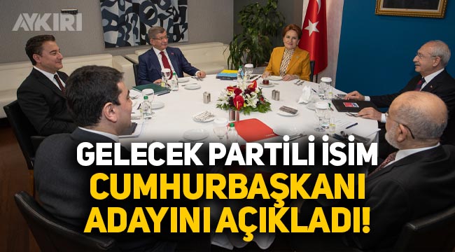 Gelecek Partisi Genel Başkan Yardımcısı Selim Temurci, partisinin Cumhurbaşkanı adayını açıkladı