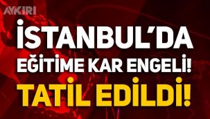 İstanbul'da eğitime kar engeli: Okullar ve üniversiteler 14 Mart'a kadar tatil edildi