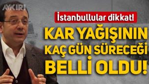 İstanbullular dikkat, Ekrem İmamoğlu açıkladı: Kar yağışının kaç gün süreceği belli oldu!