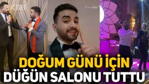 Kadir Ezildi'den düğün salonunda doğum günü kutlaması: Pasta kesti, takı töreni düzenledi