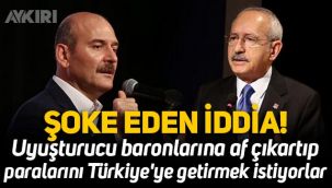 Kılıçdaroğlu'ndan çarpıcı iddia: Uyuşturucu baronlarına af çıkartıp paralarını Türkiye'ye getirmek istiyorlar