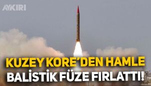 Kuzey Kore'den dokuzuncu deneme: Balistik füze fırlattı