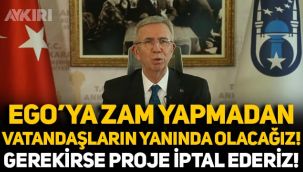 Mansur Yavaş'tan kritik toplu ulaşım açıklaması: 