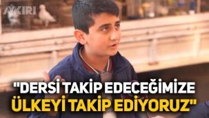 Mersin'de sokak röportajına küçük çocuğun sözleri damga vurdu