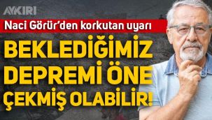 Naci Görür'den korkutan açıklama: Beklediğimiz depremi öne çekmiş olabilir