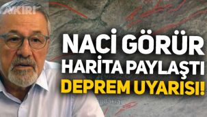 Naci Görür'den kritik deprem uyarısı: Harita paylaştı