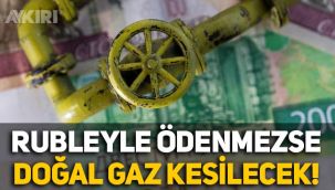 Putin rest çekti: Ruble ile ödeme yapılmazsa doğal gaz kesilecek