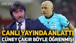 Rıdvan Dilmen canlı yayında anlattı: Cüneyt Çakır, görevden alındığını böyle öğrenmiş