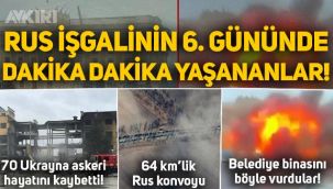 Rusya Ukrayna savaşında dakika dakika neler yaşanıyor, saldırılarda son durum! Rus askeri konvoyunun uzunluğu şok etti